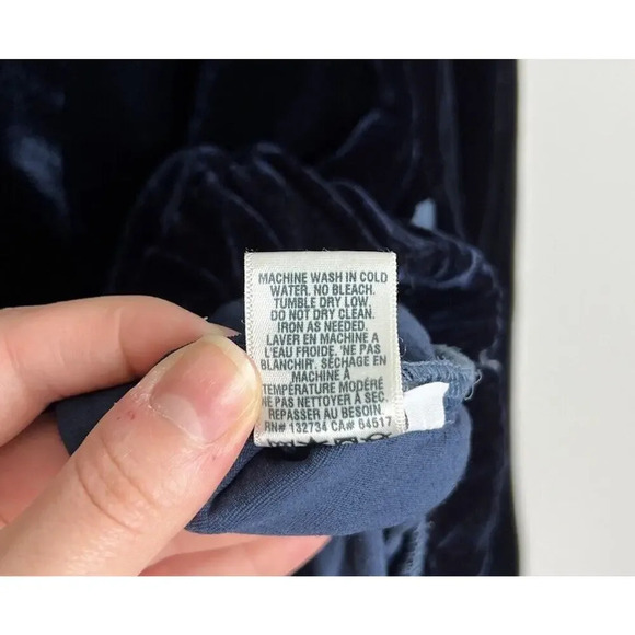 Cloth & Stone Velvet Silk Blend Zip Up Jacket Style B4330-707 Size Large Women’s - Picture 9 of 9